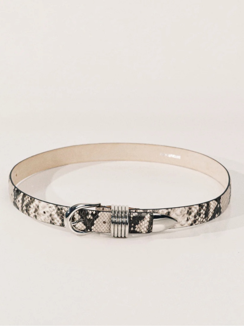 Dehanche Hollyhock Belt in Snake with Silver Hardware - Picture 2 of 13